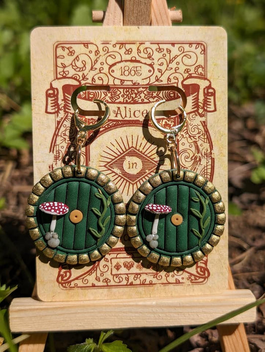 The Gandalf | Hobbit Door Folklore Clay Earrings